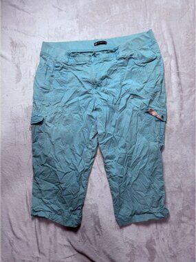 Lee Relaxed Fit Cargo Capris‎ Teal Blue Mens Size [Insert Size Here]